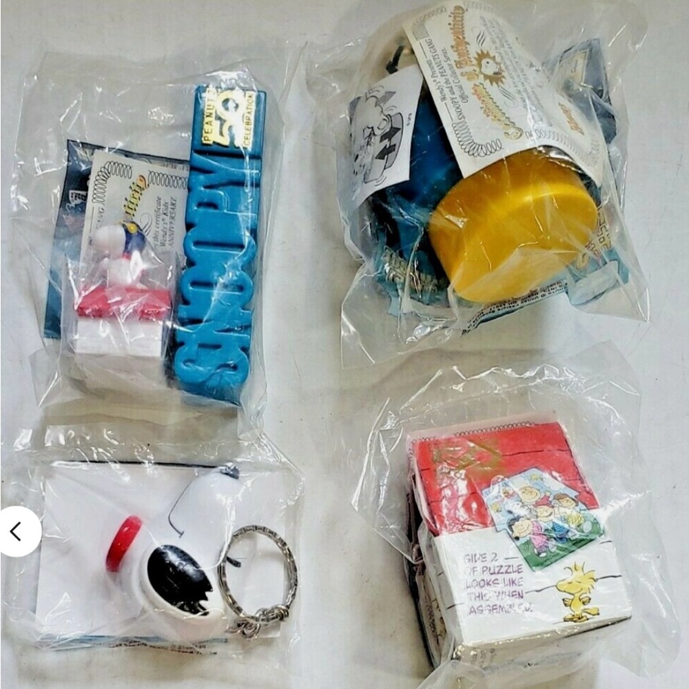 Wendy’s Peanuts 50th Anniversary Collector Series Toys 2, 3, 4, 5